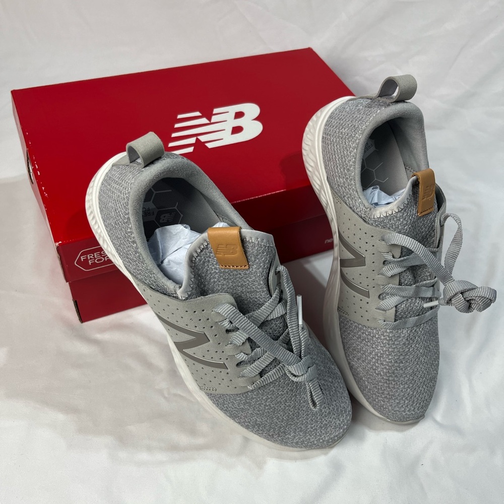 New Balance Light Gray Athletic Shoes